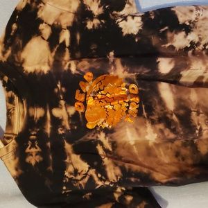 Handmade Dead Tired Possum t-shirt OOAK Gildan unisex bleach tie dye